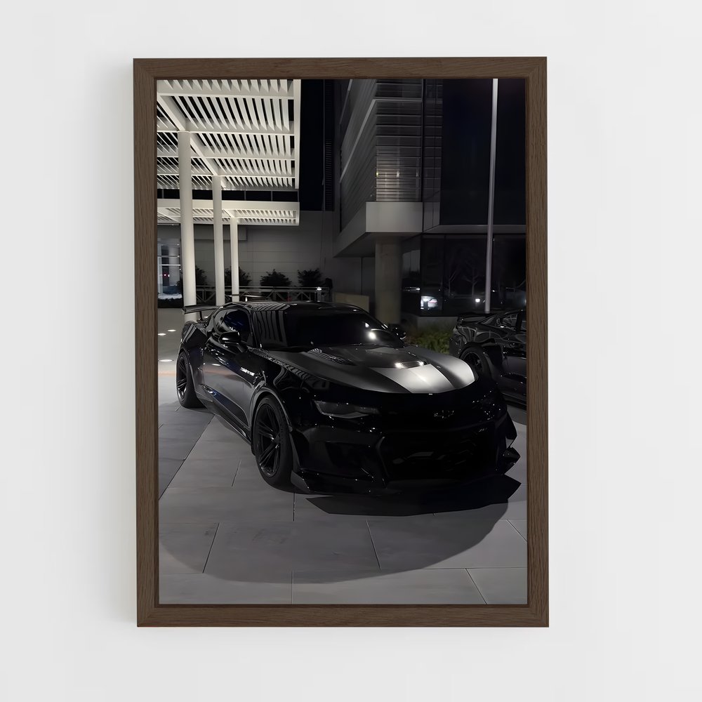 Poster Camaro Noir – affiche Chevrolet (vue 5)